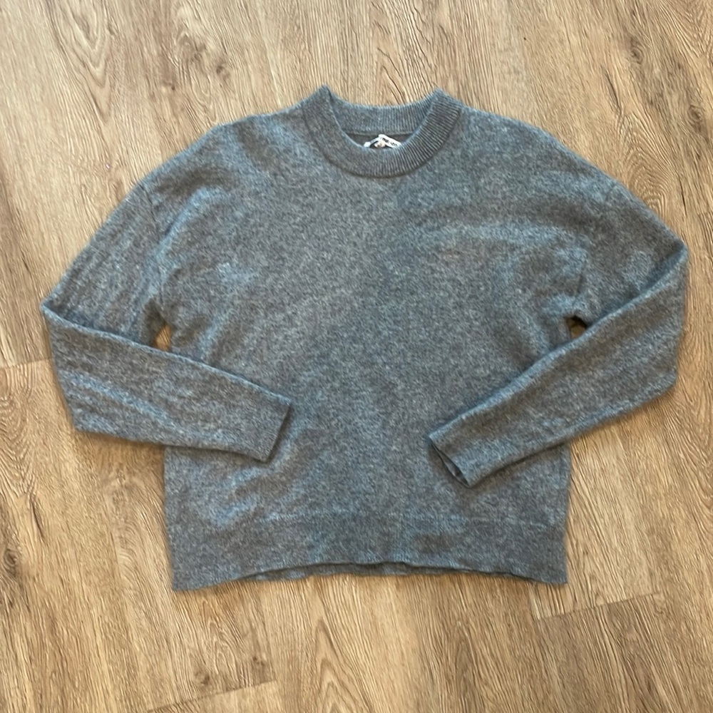 Reformation Gray Crewneck Sweater